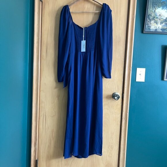 Reformation Theo Dress in Blue Danube Size 12 - Picture 3 of 13